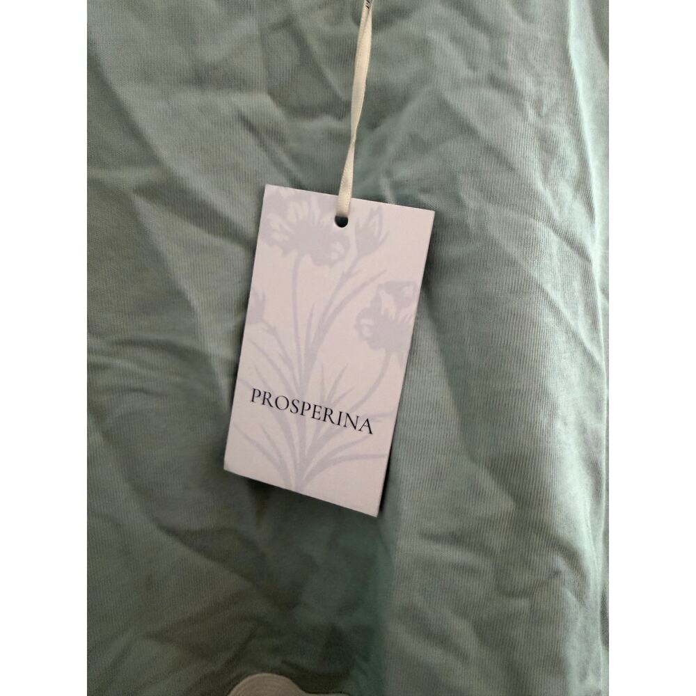 New NWT Prosperina Kayla ancient waters aqua cotton jumpsuit - Picture 8 of 10